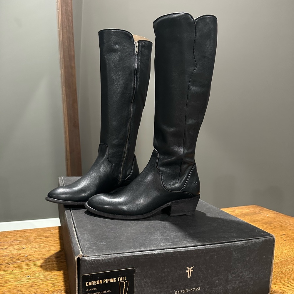 Frye Black Over the Knee Boots
